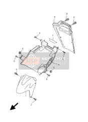 5PEF155600PV, Spatbord Voorkant 2 DPBM13, Yamaha, 0